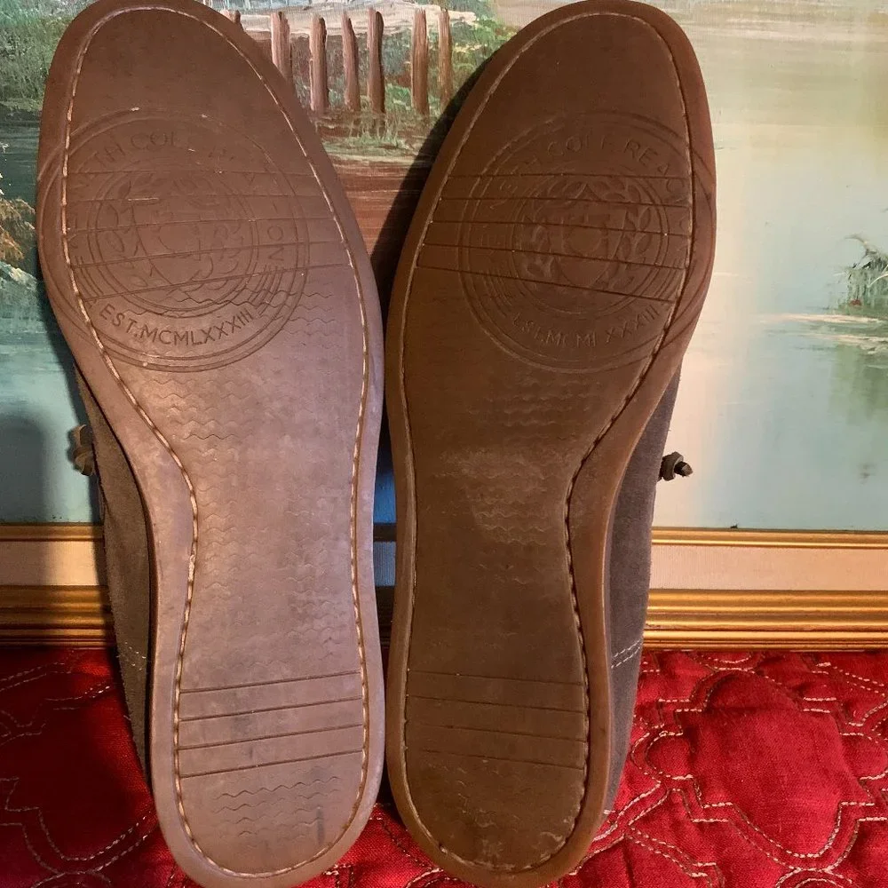 Kenneth Cole Reaction brown suede loafer/boat shoes Men's size 10